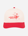 Love What Excites | Natural & Red Hat