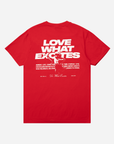 Love What Excites | Red Tee